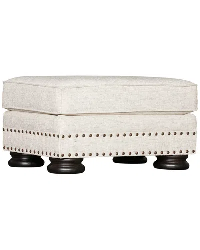 Bernhardt Foster Ottoman In White