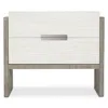Bernhardt Foundations 2 Drawer Nightstand In White/light Wood