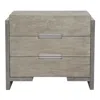 Bernhardt Foundations 3 Drawer Nightstand In Light Shale