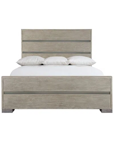 Bernhardt Foundations California King Panel Bed In Gray