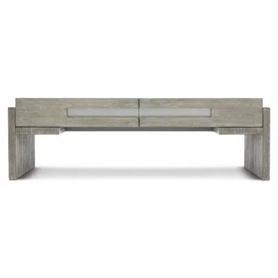 Bernhardt Foundations Cocktail Table In Light Shale