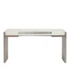 Bernhardt Foundations Writing Desk In White/gray