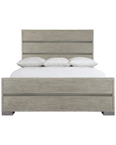 Bernhardt Foundations Panel Bed In Gray