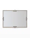 Bernhardt Foundations Rectangular Mirror In Gray/ Stainless 