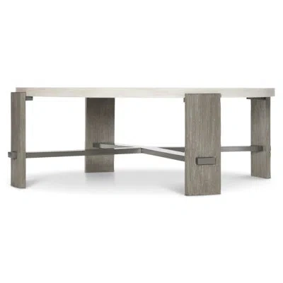 Bernhardt Foundations Round Cocktail Table In Linen