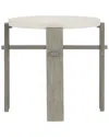 Bernhardt Foundations Round Side Table In Gray