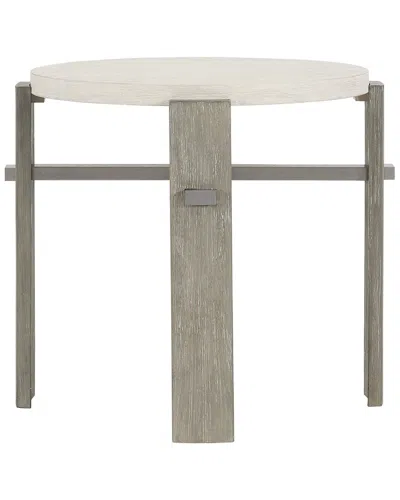 Bernhardt Foundations Round Side Table In White