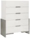 Bernhardt Foundations Tall Drawer Chest In White