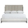 Bernhardt Foundations Upholstered Button Tufted Panel Bed In Animal Print