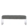 Bernhardt Frey Upholstered Bench In Gray