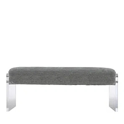 Bernhardt Frey Upholstered Bench In Gray