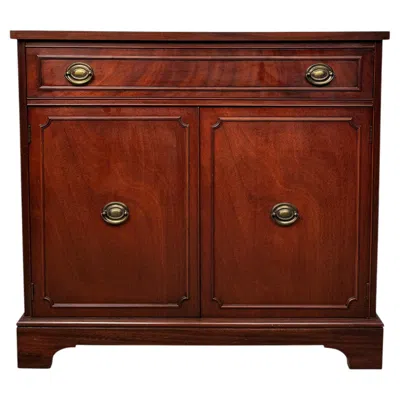 Pre-owned Bernhardt Furniture Mahogany Console Cabinet In Brown