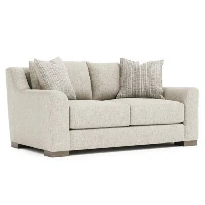 Bernhardt Gabi 70'' Reception Loveseat In Beige
