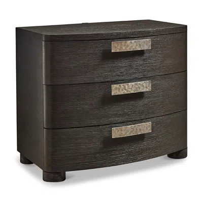 Bernhardt Geneve 34in 3-drawer Nightstand In Black