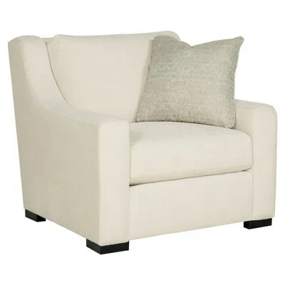 Bernhardt Germain 39" Wide Polyester Down Cushion Armchair In Neutral