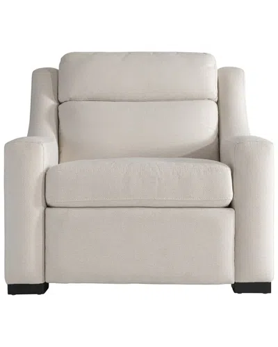 Bernhardt Germain Fabric Power Motion Chair In White