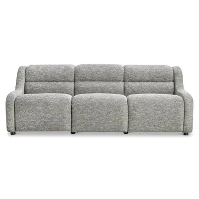 Bernhardt Gio Fabric Power Motion Sofa In Blue;gray