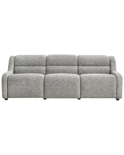 Bernhardt Gio Fabric Power Motion Sofa In Gray