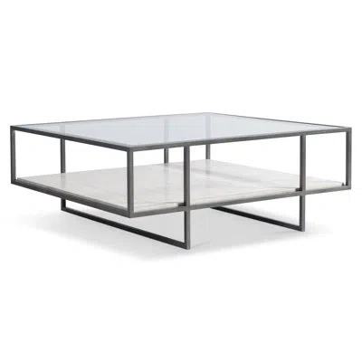 Bernhardt Glass Top Single Coffee Table In Clear