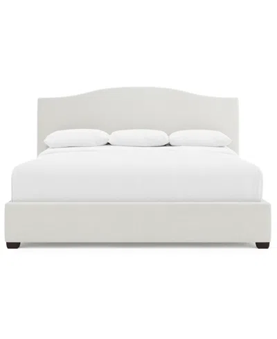 Bernhardt Graham King Upholstered Bed In White