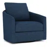 Bernhardt Grenada Swivel Chair In Blue Fabric - D