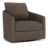 Bernhardt Grenada Swivel Chair In Taupe Fabric - D