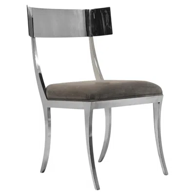 Pre-owned Bernhardt "gustav" Chair In Stainless Steel In Gray