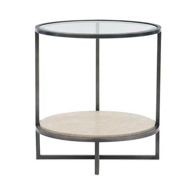 Bernhardt Harlow Chairside Table In Glass