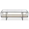 Bernhardt Harlow Cocktail Table In Bronze Steel