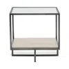 Bernhardt Harlow Metal Square End Table In Steel