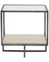 Bernhardt Harlow Metal Square End Table