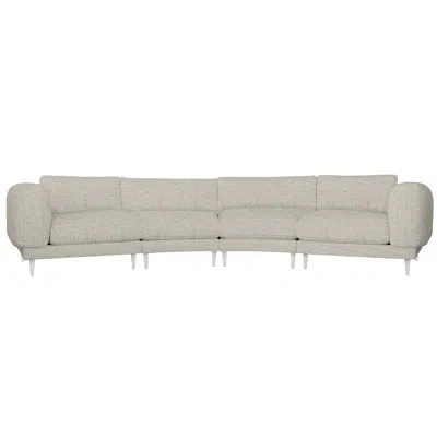 Bernhardt Harper 168" Wide Corner Sectional In Cream Linen 1429-002