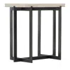 Bernhardt Interiors Hathaway Metal Drink Table In Gray
