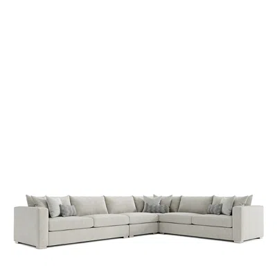 Bernhardt Helena 4 Piece Sectional In Flint Grey