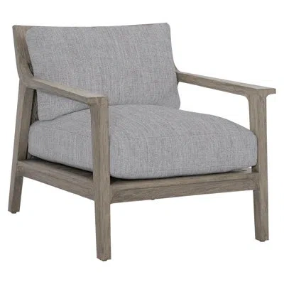Bernhardt Ibiza Patio Chair With Cushions In Canvas Granite Sunbrella® Canvas