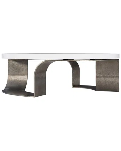 Bernhardt Interiors Catalina Round Cocktail Table In White