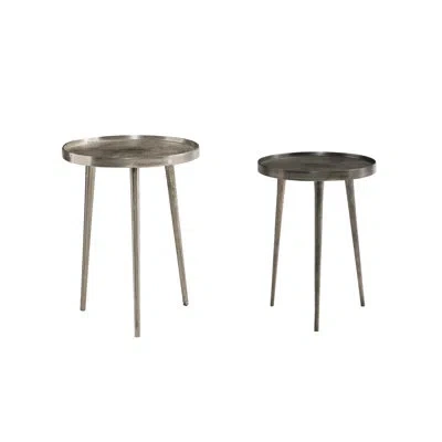 Bernhardt Interiors Lex 3 Legs Nesting Tables In Graphite
