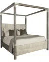Bernhardt Interiors Palma Canopy King Bed In Grey