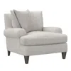 Bernhardt Isabella Gray Fabric Chair In Portobello