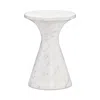 Bernhardt Isabelle Accent Table In White Marble