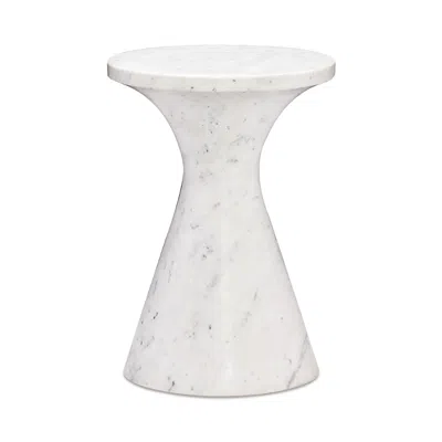Bernhardt Isabelle Accent Table In White Marble
