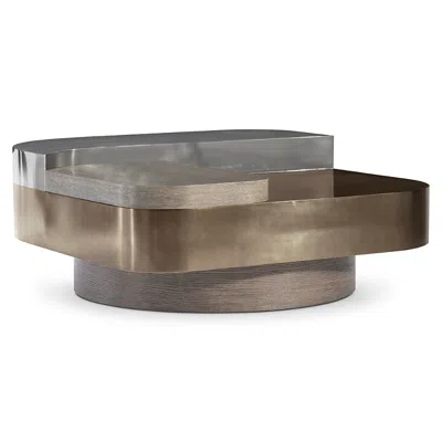 Bernhardt Jacopo Cocktail Table In Bronze, Brown
