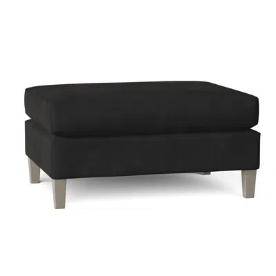 Bernhardt Joli 32.5" Rectangle Standard Ottoman In Blanca,akiko Graphite Performance 5534-011