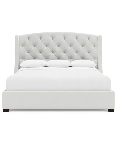 Bernhardt Jordan Queen Upholstered Storage Bed In Gray