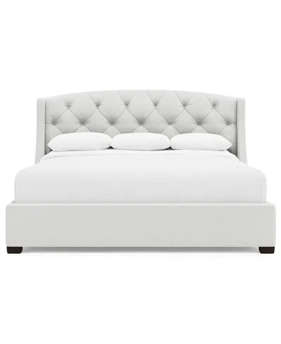 Bernhardt Jordan Twin Upholstered Bed In Gray
