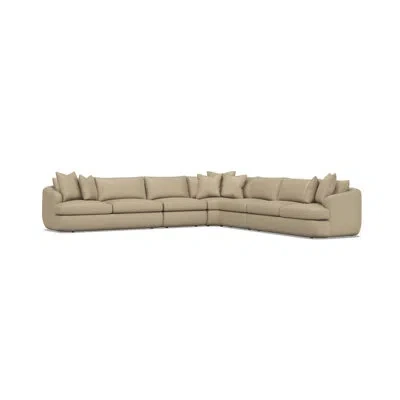 Bernhardt Jules Fabric 5 Pc Sectional In 1697-200
