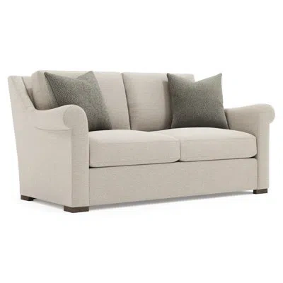 Bernhardt Keirnan Fabric Loveseat In Beige