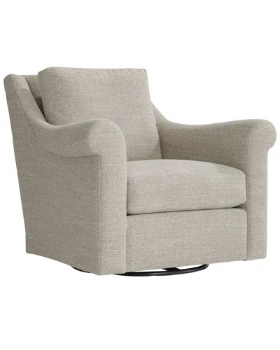 Bernhardt Keirnan Fabric Swivel Chair In White
