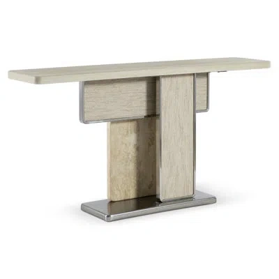 Bernhardt Laren Console Table In Beige Wood