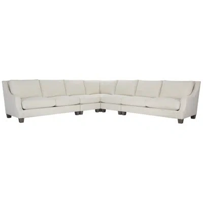 Bernhardt Larson Fabric Sectional In Beige